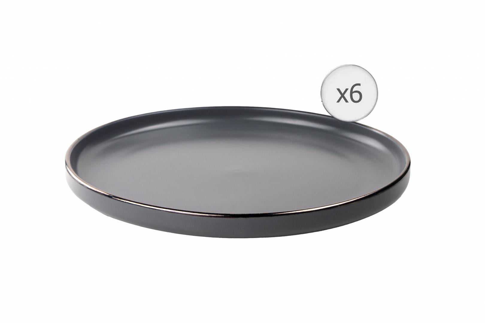 SET 6 FARFURII INTINSE, CERAMICA 27 CM, CALYPSO, ART OF DINING BY HEINNER